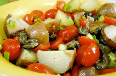 Изображение рецепта ''Салат из молодого картофеля со свининой''