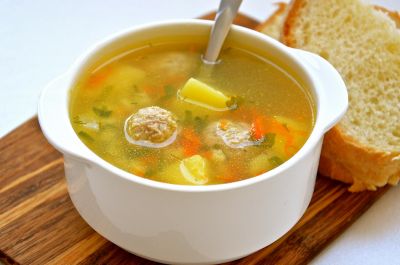 Изображение рецепта ''Суп с фрикадельками и овощами''