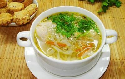 Изображение рецепта Куриный суп с вермишелью и овощами