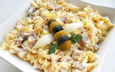 Изображение рецепта Салат из сельди с картофелем и сыром