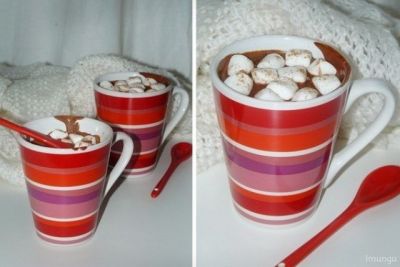 Изображение рецепта ''Горячий шоколад с кофе, корицей и маршмелоу''
