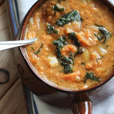 Изображение рецепта ''Острый овощной суп с амарантом''