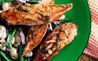 Изображение рецепта Куриное филе с чесноком и розмарином