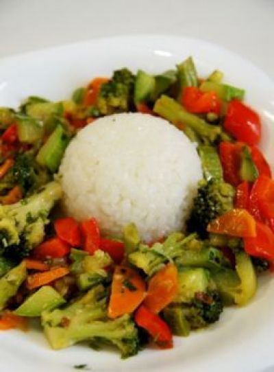 Изображение рецепта ''Овощное соте с рисом''
