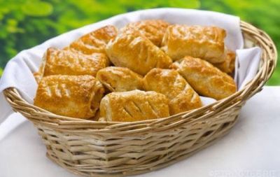 Изображение рецепта Слойки с ветчиной и сыром 