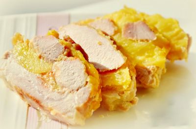Изображение рецепта ''Запеченная свинина с ананасом''