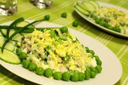 Изображение рецепта Салат с молодым зеленым горошком