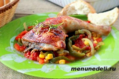 Изображение рецепта ''Курица по-мексикански в духовке''