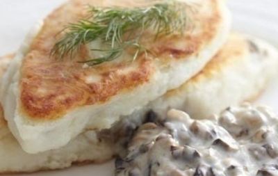Изображение рецепта Картофельные котлеты с грибным соусом