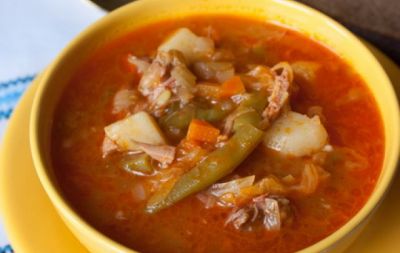 Изображение рецепта Айнтопф с капустой и копчеными ребрышками