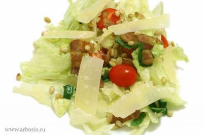 Изображение рецепта ''Хрустящий салат с теплым беконом''