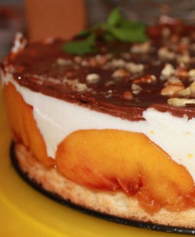 Изображение рецепта ''Персиковый торт-суфле''