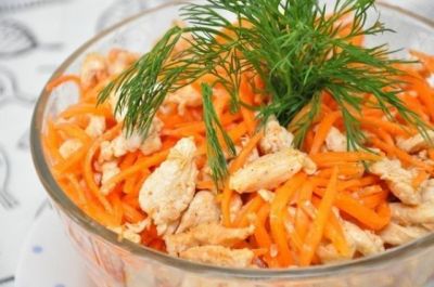 Изображение рецепта ''Хе из курицы с морковью''
