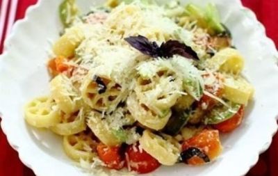 Изображение рецепта Паста с кабачками и помидорами