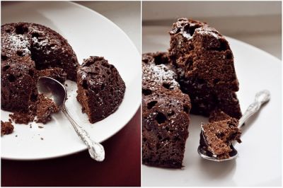 Изображение рецепта ''Полезный шоколадный кекс за 4 минуты''