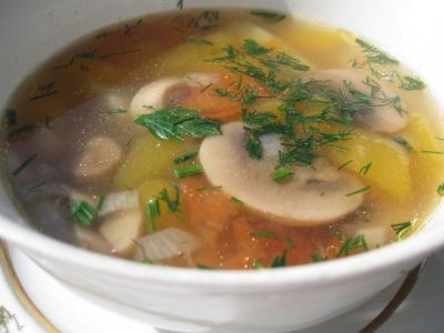 Изображение рецепта ''Постный грибной суп''