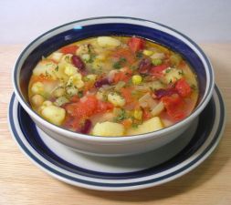 Изображение рецепта Фасолевый суп с перцем и кукурузой