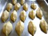 Тесто для пирожков-рассольничков берется пресное (http://www.edasla.ru/recipe/836).
Сформируйте пирожки, смажьте желтком и в печь. Приятного аппетита!