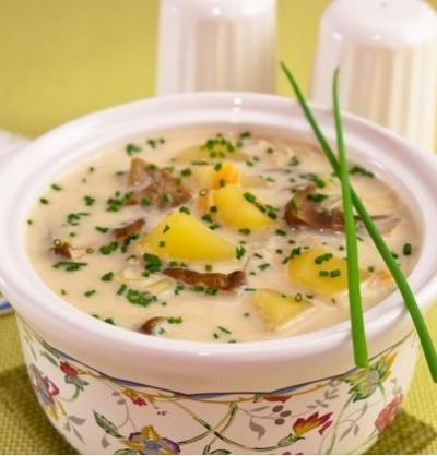 Изображение рецепта ''Сырный суп с грибами''