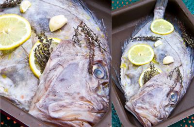 Изображение рецепта ''Рыба с лимоном и тимьяном''