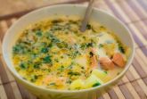 Изображение рецепта Рыбный суп с семгой и сливками