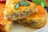 Изображение рецепта Дрожжевой пирог с мясом и картофелем