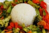 Овощное соте с рисом