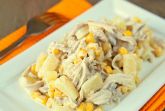 Изображение рецепта Куриный салат с ананасом и кукурузой