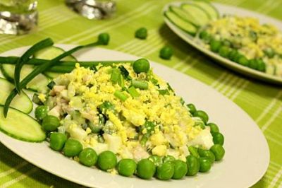 Изображение рецепта ''Салат с молодым зеленым горошком''