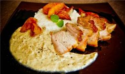 Изображение рецепта Подчеревок свиной в яблочно-луковом соусе