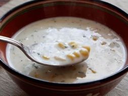 Изображение рецепта Сырный суп с кукурузой