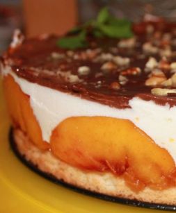 Изображение рецепта Персиковый торт-суфле