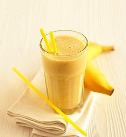 Изображение рецепта Молочный коктейль с бананом и овсяными хлопьями