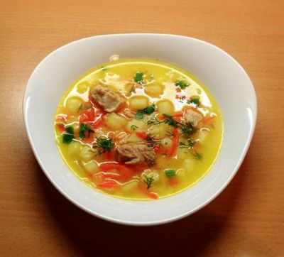 Изображение рецепта ''Суп из рыбных консервов с картофелем ''