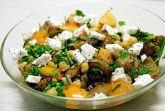 Изображение рецепта Теплый салат из нута, баклажанов и как-бы-с-фетой