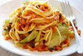 Изображение рецепта Спагетти с каперсами, фенхелем и хлебной крошкой