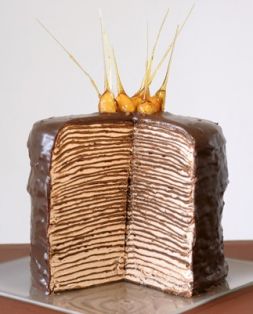 Изображение рецепта Блинный шоколадный торт