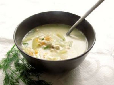 Изображение рецепта ''Овощной суп с плавленым сыром''