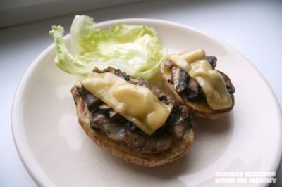 Изображение рецепта ''Картофель, запеченный с грибами и сыром''